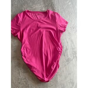 Beyond the Bump Featherweight Yoga Maternity Tee - Pink - Size S